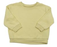 Světležlutá žebrovaná mikina Primark