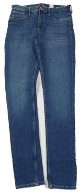 Tmavomodré skinny fit rifle H&M