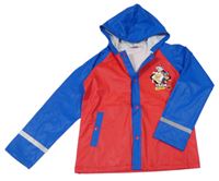Červeno-modrá nepromokavá bunda s Paw Patrol a kapucí Nickelodeon