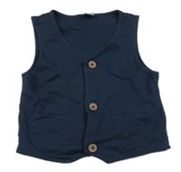 Tmavomodrá tepláková vesta Dopodopo