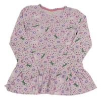 Světlerůžová tunika s obrázky kids