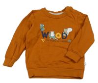 Hnědá mikina s potiskem Liegelind