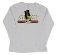 Nové - bílé triko s logem - Gucci