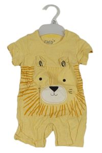 Nové - žlutý kraťasový overal s lvem F&F