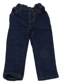 Tmavomodré skinny rifle Place