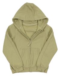 Zelená propínací mikina s kapucí Nutmeg