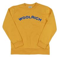 Hořčicová mikina s logem Woolrich