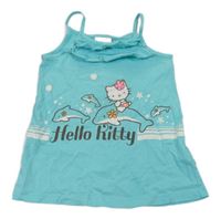 Modrý top s Hello Kitty 