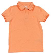Neonově oranžové polo tričko Bluezoo