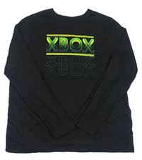 Černé triko s nápisy - X-Box Primark