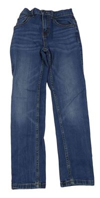 Modré straight fit rifle Tu