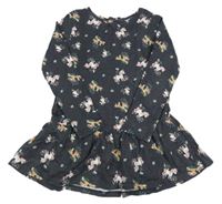 Tmavošedá tunika se zvířátky 