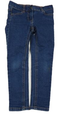 Tmavomodré skinny rifle 