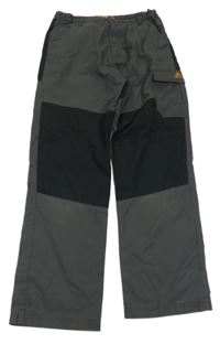 Antracitovo-černé outdoorové funkční kalhoty Crane