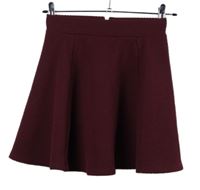 Dámská vínová vzorovaná sukně H&M
