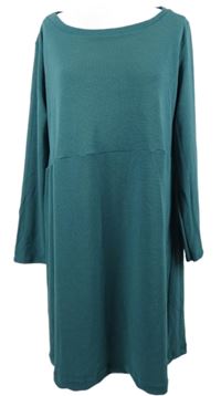 Dámské modrozelené pletené šaty 