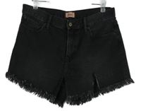 Dámské černé riflové roztřepené kraťasy Only vel. 30