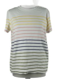 Dámské bílo-barevné pruhované tričko Next 