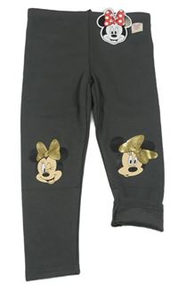 Nové- Šedé teplákové legíny s Minnie Disney