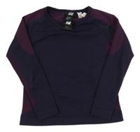 Fialovo-růžové funkční triko H&M