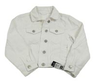 Nové - Bílá riflová crop bunda Dunnes