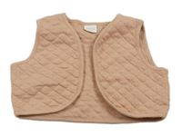 Světlerůžová prošívaná tepláková vesta Next