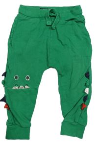 Zelené baggy tepláky s dinem a ostny Next