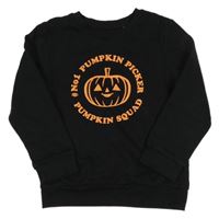 Černá mikina s dýní a nápisem George