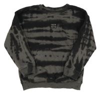 Černo-šedá mikina s nášivkou TU