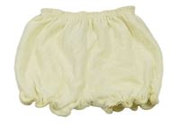 Vanilkové sametové kraťasy bhs