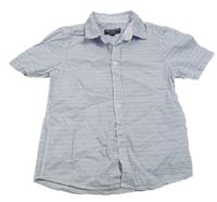 Bílo-modrá vzorovaná košile C&A