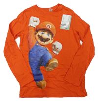 Nové - Červené triko s Mariem H&M