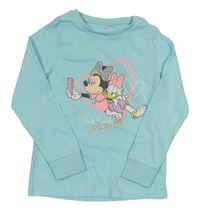 Světlemodré pyžamové triko s Minnie Disney