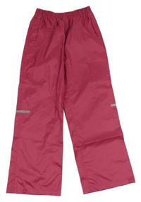 Malinové šusťákové nepromokavé kalhoty alive