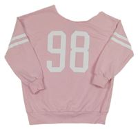 Světlerůžová mikina s číslem New Look