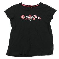 Černé tričko s nápisem