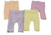 Nové - 5x barevné žebrované legíny George