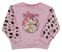 Růžová mikina - Flintstones