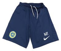 Tmavomodré fotbalové kraťasy Nike
