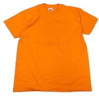 Oranžové tričko s housenkou Fruit of the Loom
