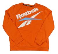 Oranžová mikina s logem Reebok 