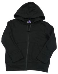 Černá propínací mikina s kapucí Smart Start