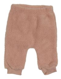 Světlerůžové chlupaté kalhoty Ergee