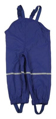 Tmavomodré nepromokavé laclové kalhoty Lupilu