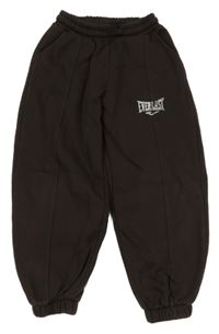 Hnědé barrel tepláky s logem Everlast 
