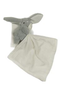 Nové - Bílý plyšový slintáky s králíčkem 