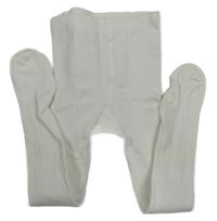 Bílé punčocháče H&M