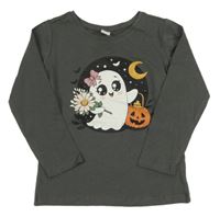 Šedé triko s duchem Dopodopo