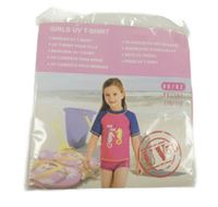 Nové - 2set - Růžovo-tmavomodré UV tričko s koníky + kraťasy 