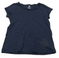 Tmavomodré tričko H&M